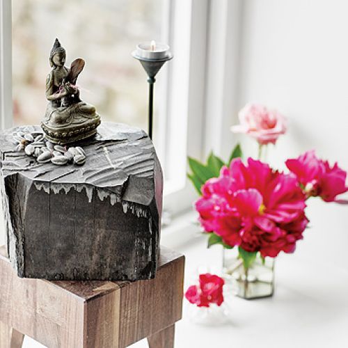 Figurka przywieziona z wakacji w Indiach.