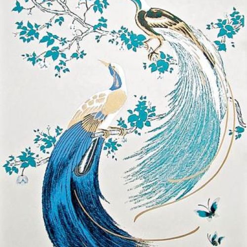 Florence Broadhurst- Exotic Birds. Madame od tapet