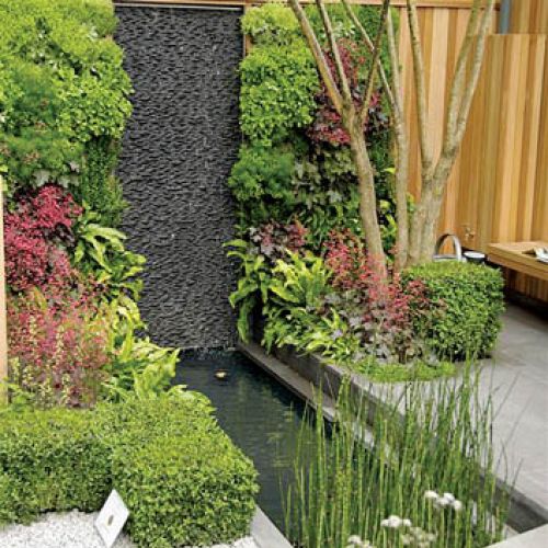 Fontanna Ściana granitowa. CHRONOS. Meble na taras