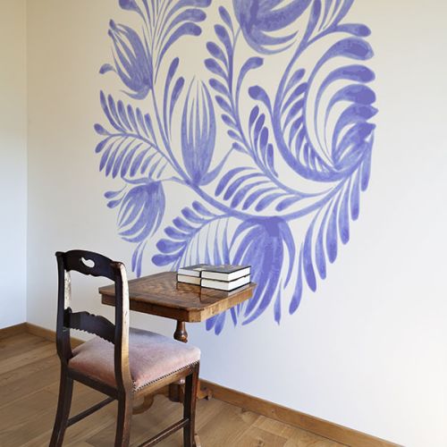 Fototapeta lateksowa Floral Circle, 150x150 cm, ok. 215 zł, Fototapeta4u.pl.jpg