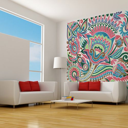 Fototapeta lateksowa Hand Draw Flower, 250x250 cm, ok. 555 zł, Fototapeta4u.pl.jpg