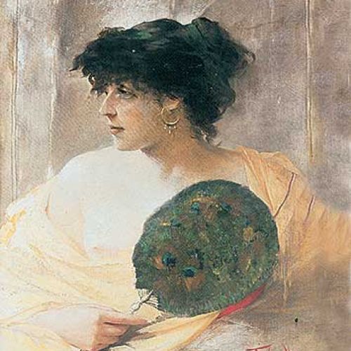 Franciszek Żmurko Kobieta z wachlarzem , 1884 r., MN w Warszawie.