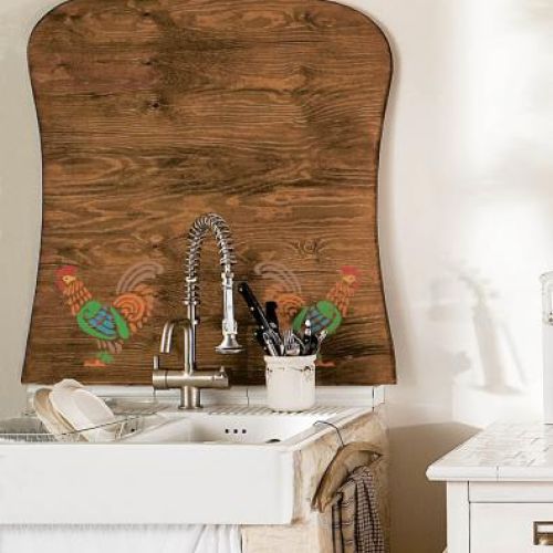 Fresk w kuchni. Wiosenne koguciki