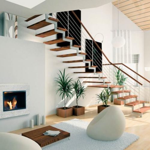 Granitowy kominek firmy ROCCA. Kolorowy kamień