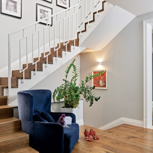 styl hampton hol przedpokój