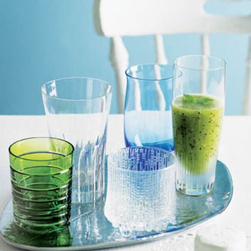 Idealne na koktajle i oranżadę. Słoneczne szkło