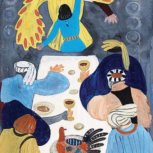 Ilustracja do książki O księciu Gotfrydzie, rycerzu gwiazdy wigilijnej , H. Górska, Nasza Księgarnia, 1971 r.