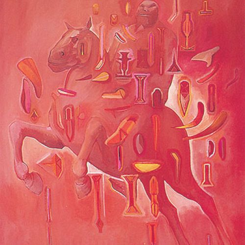 Jacek Sroka Próba zdynamizowania nowożytnego portretu konnego , 1999 r.