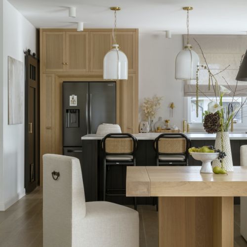 wnętrza w stylu modern country