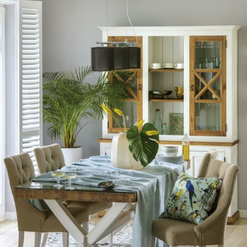 jadalnia styl klasyczny z orientalnymi dodatkami