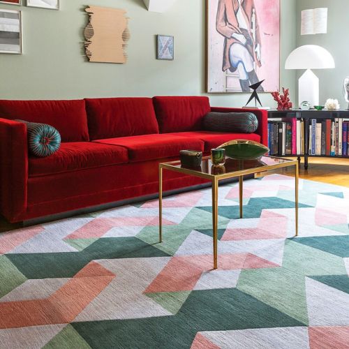 jak dobrać rozmiar dywanu w salonie