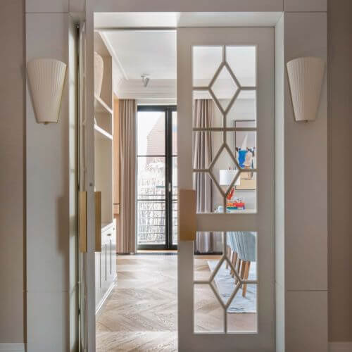 elegancki przedpokój w stylu art déco