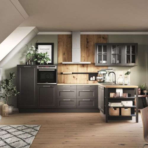 modułowa kuchnia na poddaszu