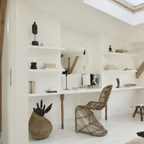 biuro na poddaszu aranżacje