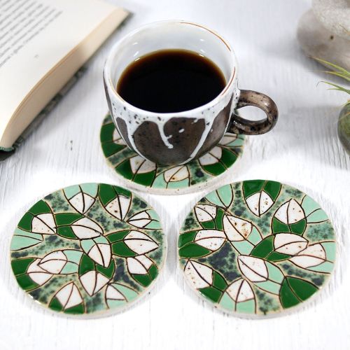 Podkładki pod kubki i filiżanki, 10FingersArt, Pakamera.pl