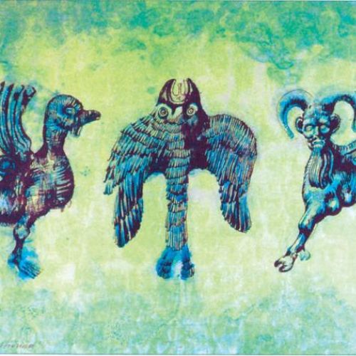 Jan Lebenstein, Bestiarium 1973 r., cs 2000 zł, REMPEX