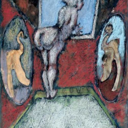 Jan Lebenstein, Scena domowa 1967 r., cw 16 000 zł, OKNA SZTUKI