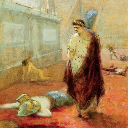 Jan Styka- Neron oglądający ofiary igrzysk , cw 8000 zł, REMPEX