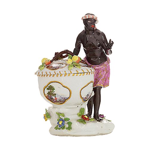 Johann Friedrich Erbelein, solniczka porcelanowa, 1741 r.