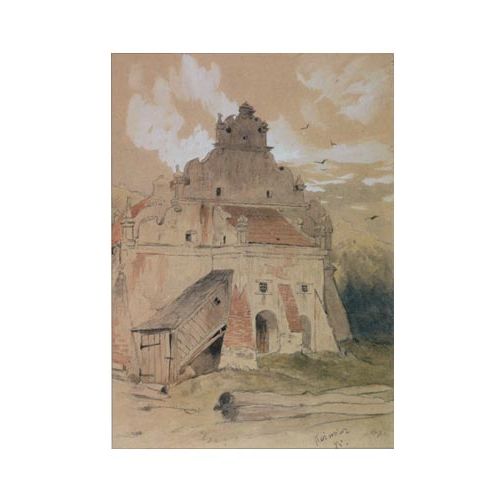 Józef Brandt, Spichlerz w Kazimierzu , 1857(?) r., cw 8000 zł, cs 10000 zł, Rempex.