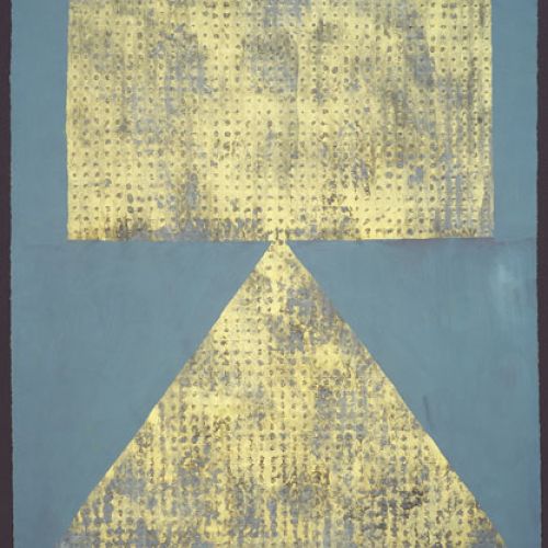 Józef Hałas, bez tytułu, gwasz na papierze, 47 x 61 cm, 2006 r., Platon Galeria Sztuki