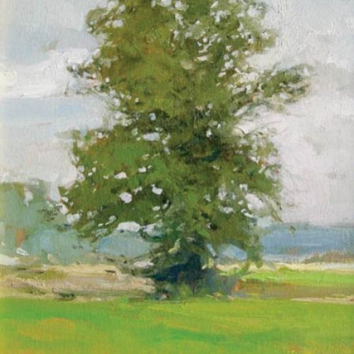 Józef Panfil, Dąb - motyw z Budziszewic , 2007 r., cw 3900 zł, RYNEK SZTUKI ŁÓDŹ