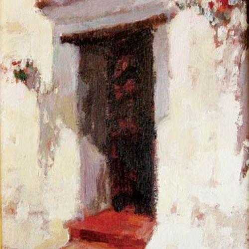 Józef Panfil, Motyw z Mijas XI , 2001 r., cw 2500 zł, RYNEK SZTUKI ŁÓDŹ