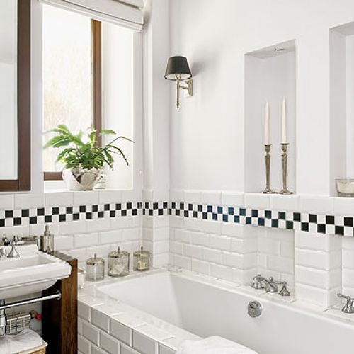 Kafelki jak w paryskim metrze i eleganckie dodatki.