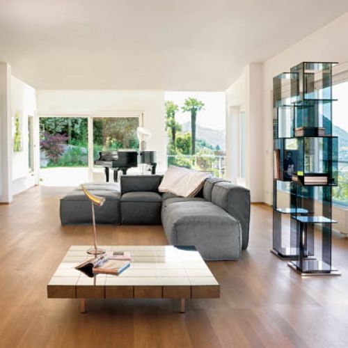 Kanapa modulowa w kształcie litery Z. Do kompletu stolik Exell. BONALDO