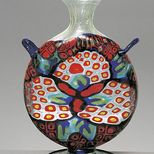 Karafka zaprojektowana przez Umberto Bellottiego dla Manufaktury Artisti Barovier, 1914-16 r.