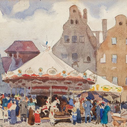 Karuzela , 1909 r., Ostoya, 118. Aukcja Malarstwa i Rzemiosła Artystycznego z 15 grudnia 2012 r.