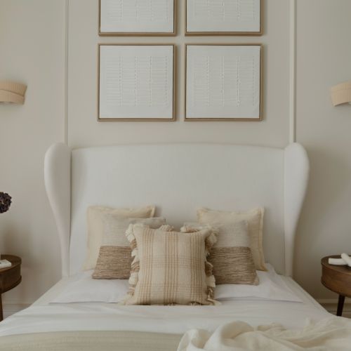 kaszmirowa sypialnia aranżacja