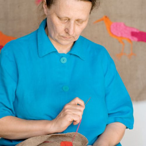 Katarzyna Markiewicz haftuje. Obrazy z nitek