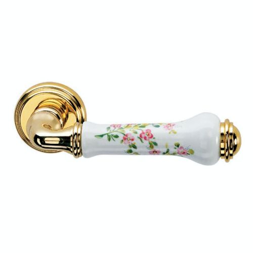 klamki retro z porcelaną