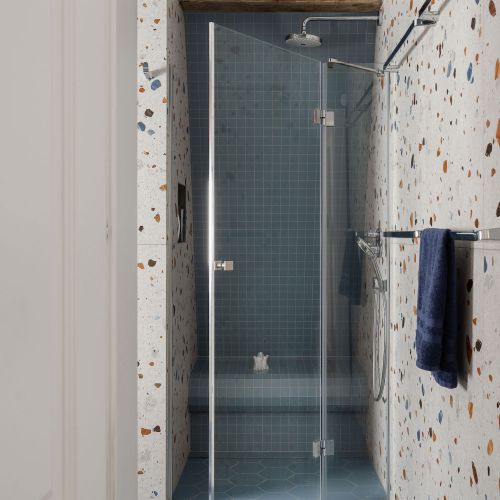 łazienka niebieska z lastryko