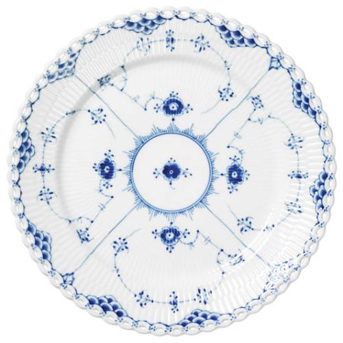 Kobaltowy talerz ROYAL COPENHAGEN. Talerze do dekoracji