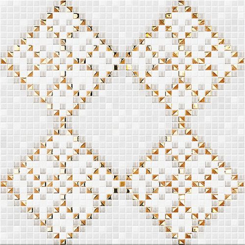 Złota mozaika w łazience