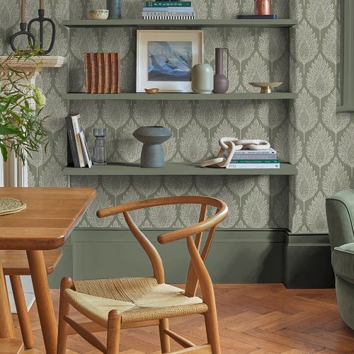 kolor szałwiowy we wnętrzach