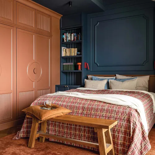 kolorowe ściany w sypialni