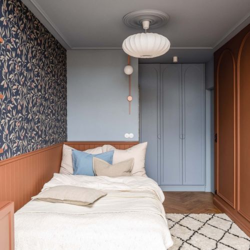 ciepłe kolorowe sypialnie