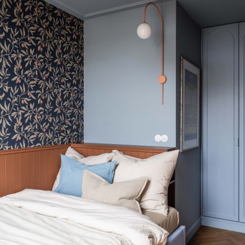 jasnoniebieska sypialnia