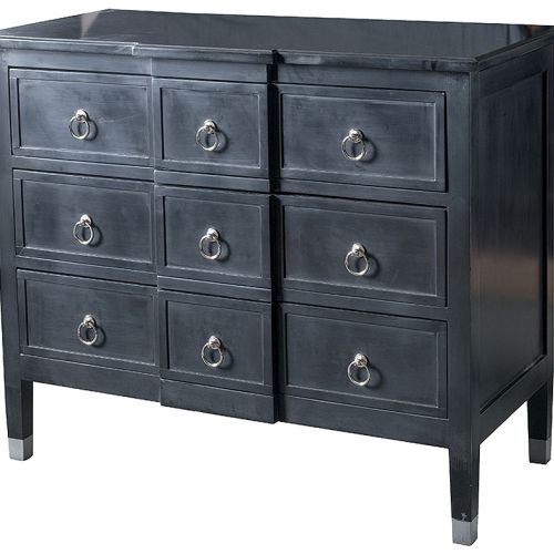 Elegancki salon: czar czarnych mebli