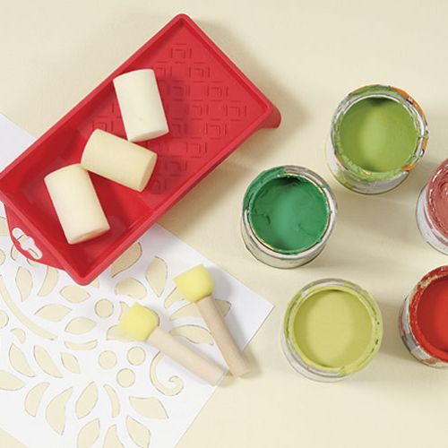 Korale jesieni do namalowania na ścianie. Szablon do pobrania.