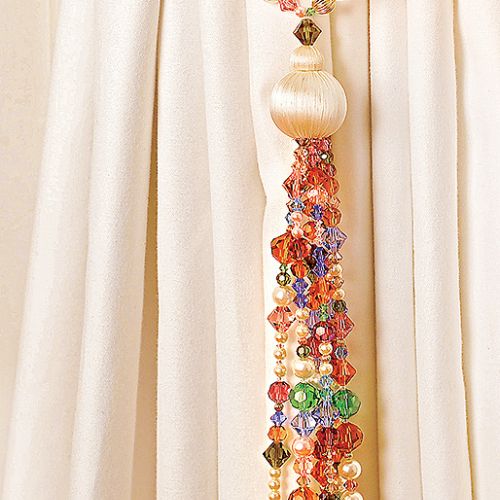 Koralikowy Carnival, SPINA DESIGN. Wytworna zasłona