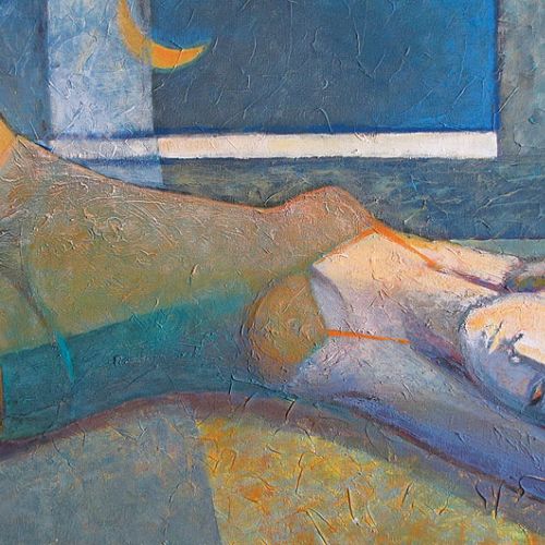 Księżycowa dziewczyna, 2008. Joanna Teper lepi i maluje