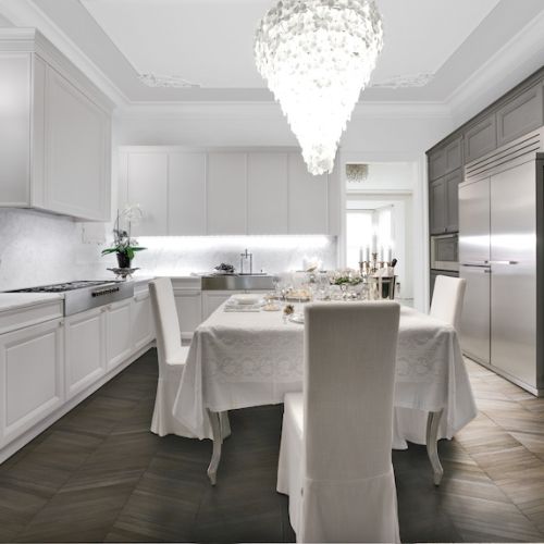 Kuchnia Castagna Cucine. Kuchnia z ręcznie rzeźbionymi detalami