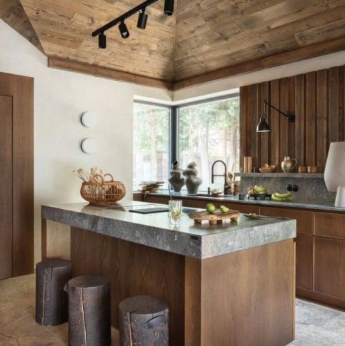 nowoczesna kuchnia w drewnie