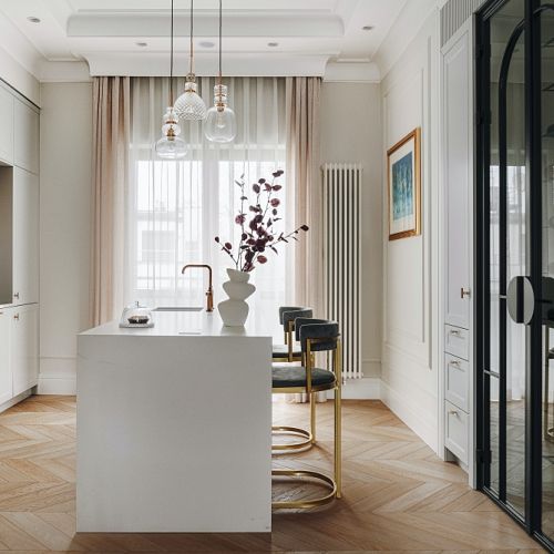 biała kuchnia w stylu modern classic