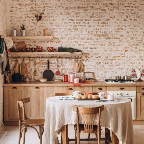 aranżacje kuchni w stylu rustykalnym