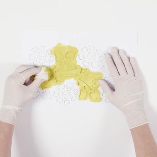 Kwiaty na koniec lata - szablon do zrobienia dekoracji na ścianie lub meblach.